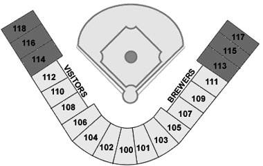 Maryvale Baseball Park seating diagram