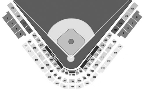 Giants Spring Training, Seating Chart